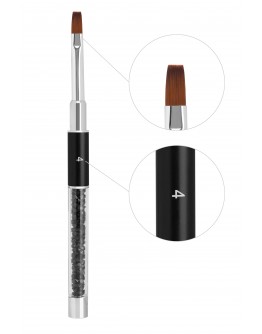 Пензлик для гелю №4 Стрази (синтетика)